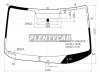 XYG SIENNA-VCPLFW/W/X Стекло лобовое с обогревом щеток в клей TOYOTA SIENNA II MINI VAN 2004-2005