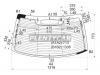 XYG SJARW/H/X Стекло заднее с обогревом HONDA LEGEND 04-/ACURA RL 05-