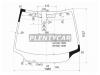 XYG SNA-L-VCPS LFW/X Стекло лобовое в клей HONDA CIVIC 2006- 3/5D HBK