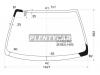 XYG SO4LFW/X Стекло лобовое в клей HONDA CIVIC/INTEGRA SJ 95-00 4D /DOMANI MB# 97-00/ORTHIA/PARTNER/ISUZU GEMINI