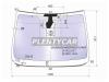 XYG SOLAR6324AGSIVWZ1PLFWX Стекло лобовое атермальное OPEL ASTRA J 5D HBK/WGN 10-17 (Solar-X защита от ультрафиолета)