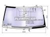 XYG SOLAR-FJ150-L-VCPSHLFW/H/X Стекло лобовое атермальное с обогревом щеток в клей TOYOTA FJ150 PRADO 150 SERIES 2009-(Solar-X  защ