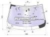 XYG SOLAR-MAZ-6-13-L-VCPS LFW/X Стекло лобовое в клей MAZDA 6 4D/5D SED/WGN 12-