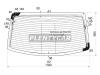 XYG SONATA-99 RW/H/X Стекло заднее с обогревом HYUNDAI SONATA IV 99-04/TAG*Z 04-