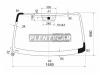 XYG SORENTOLFW/X Стекло лобовое в клей KIA SORENTO I 02-09