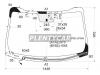 XYG SPORTAGE-10-L-VCPSHLFW/H/X Стекло лобовое с обогревом щеток в клей KIA SPORTAGE III 10-