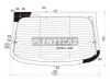 XYG SS-SM3-10RW/H/X Стекло заднее с обогревом RENAULT FLUENCE 2010