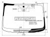 XYG SSY-C200-L-CPHLFW/H/X Стекло лобовое с обогревом щеток в клей SSANGYONG KORANDO 11-/ACTYON 11-