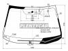 XYG SUB-BN9-L-VCPSH LFW/H/X Стекло лобовое с обогревом щеток в клей SUBARU LEGACY/OUTBACK 15-