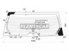 XYG SUB-SH5RW/H/X Стекло заднее (крышка багажника) с обогревом SUBARU FORESTER 08-