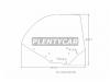 XYG SV32 RD/RH Стекло заднее правое опускное TOYOTA VISTA/CAMRY 4D HARDTOP 90-94