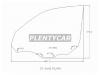 XYG SV42 FD/RH Стекло переднее правое опускное TOYOTA CAMRY VISTA HARDTOP 1994-