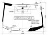 XYG SWA-L-VCPLFW/X Стекло  лобовое  в  клей    HONDA  CR-V  2006-
