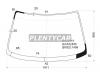 XYG SY10LFW/X Стекло лобовое в клей NISSAN AD/WINGROAD/SUNNY CALIFORNIA 90-99