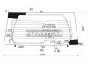 XYG T31RW/H/X Стекло заднее (крышка багажника) с обогревом NISSAN  X-TRAIL 07-