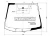 XYG T5A-R-CP LFW/X Стекло лобовое в клей HONDA FIT HBK T5A 13-