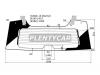 XYG TAHOE-15 RW/H/X Стекло заднее с обогревом в клей  CADILLAC ESCALADE/CHEVROLET SUBURBAN/TAHOE/GMC YUKON 15-