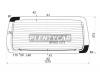 XYG TC24-03 RW/H/X Стекло заднее (крышка багажника) с обогревом NISSAN SERENA TC24 VAN 2003-