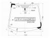 XYG TFO-R-CPLFW/X Стекло лобовое в клей HONDA FIT 07-