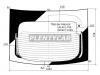 XYG TM8-NH RW/H/X Стекло заднее (крышка багажника) с обогревом HONDA INSIGHT HBK 2010-