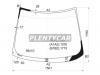 XYG TR30-LLFW/X Стекло лобовое в клей TOYOTA ESTIMA/PREVIA  TR50 98-