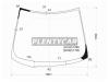 XYG TR30-RLFW/X Стекло лобовое в клей TOYOTA ESTIMA/PREVIA  99-