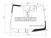 XYG TR70RCHHS1ZLFWHX Стекло лобовое с обогревом щеток + дз + камера TOYOTA NOAH/VOXY/ESQUIRE 14-17