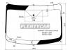 XYG TRANSIT-VCP-HIGH LFW/X Стекло лобовое в клей FORD TRANSIT (высокая крыша) 14-