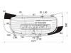XYG TRIBECA-08RW/H/X Стекло заднее (крышка багажника) с обогревом SUBARU TRIBECA 08-