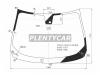 XYG TZ51LVCS13LFWX Стекло лобовое (Датчик дождя) Nissan Murano 07-22