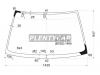 XYG U14LFW/X Стекло лобовое в клей NISSAN BLUEBIRD/PRIMERA 95-01 4/5D HBK/WGN - Европа