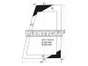 XYG UBSV17 RW/RH/X Стекло заднее (распашной двери) правое ISUZU TROOPER/BIGHORN/OPEL MONTEREY/HONDA HORIZON 91-02 3/5D