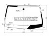 XYG UN126-L-VP LFW/X Стекло лобовое в клей TOYOTA HILUX PICK UP 2016-