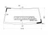 XYG V32 LFW/X Стекло лобовое в клей MITSUBISHI PAJERO II 2/4-DOOR 91-99
