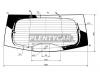 XYG V40-12-RW/H/X Стекло заднее(крышка багажника) с обогревом VOLVO XC40/V40 2012-