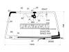 XYG V70-07-L-CPSHLFW/H/X Стекло лобовое с обогревом щеток в клей MITSUBISHI PAJERO 07- 3/5D