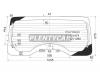XYG V70-07RW/H/X Стекло заднее (крышка багажника) с обогревом MITSUBISHI PAJERO 3/5-DOOR JEEP 2007-