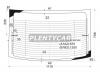 XYG VECTRA-95RW/H/X Стекло заднее с обогревом OPEL VECTRA 4D SED 95-