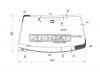 XYG VW-PICKUP-10-VCS LFW/X Стекло лобовое в клей VW AMAROK PICKUP 2010-