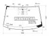 XYG VW-T5-VCPLFW/X Стекло лобовое в клей VOLKSWAGEN TRANSPORTER T5 VAN 2003-