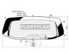 XYG W447 RW/H/X Стекло заднее (крышка багажника) с обогревом MERCEDES BENZ VITO VAN 15-