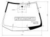 XYG WISH-R-CP LFW/X Стекло лобовое в клей TOYOTA WISH 03-09