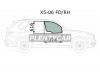 XYG X5-06 FD/RH Стекло переднее правое опускное BMW X5 E70 07-