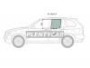 XYG X5 LRD/LH Стекло заднее левое опускное BMW X5 E53 00-06 триплекс