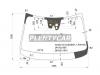XYG XC60-10-VCSSSSH LFW/H/X Стекло лобовое с обогревом камеры в клей VOLVO XC 60 10-