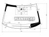 XYG XL-12-VCPSH LFW/H/X Стекло лобовое в клей  MITSUBISHI OUTLANDER 12-