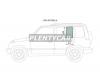 XYG Y001-5D RQ/LH Стекло форточки (уголок) задней левой двери SUZUKI ESCUDO/VITARA/SIDEKICK/YOE 3D JEEP 1989-