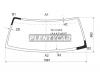 XYG Y61LFW/X Стекло лобовое в клей NISSAN PATROL/SAFARI 97-10 3/5D