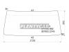 XYG Y633LFW Стекло лобовое в резинку HINO RANGER CABOVER TRUCK FD/FG/GK/FF  WIDE-BODY 89-