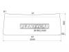 XYG Y680 LFW Стекло лобовое в резинку HINO SUPER DOLPHIN PROFIA 92-